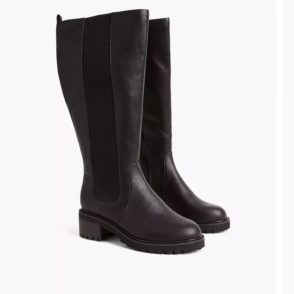Lane Bryant Black Knee-High Boots